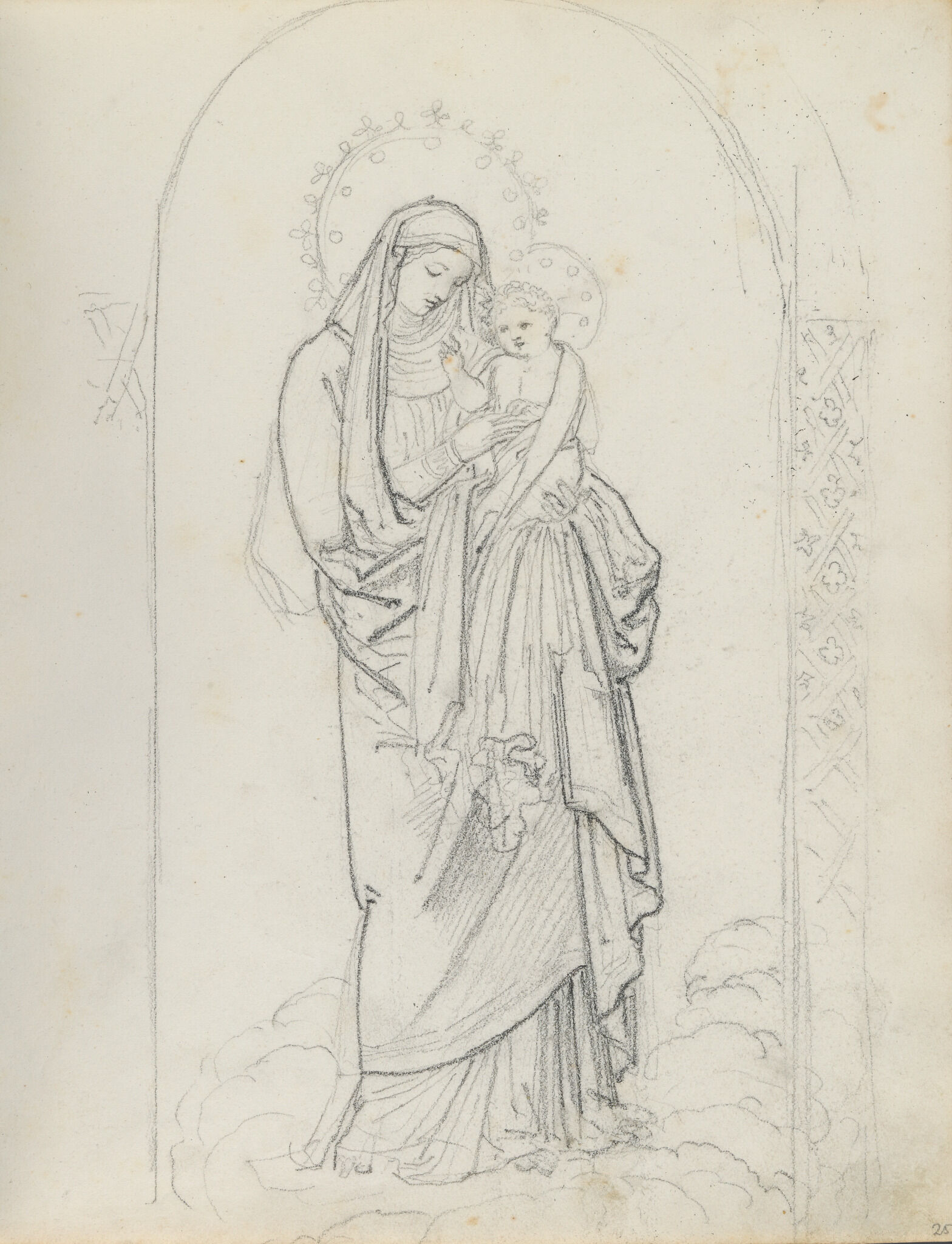 Богоматерь с младенцем, Orest Kiprensky, 1824