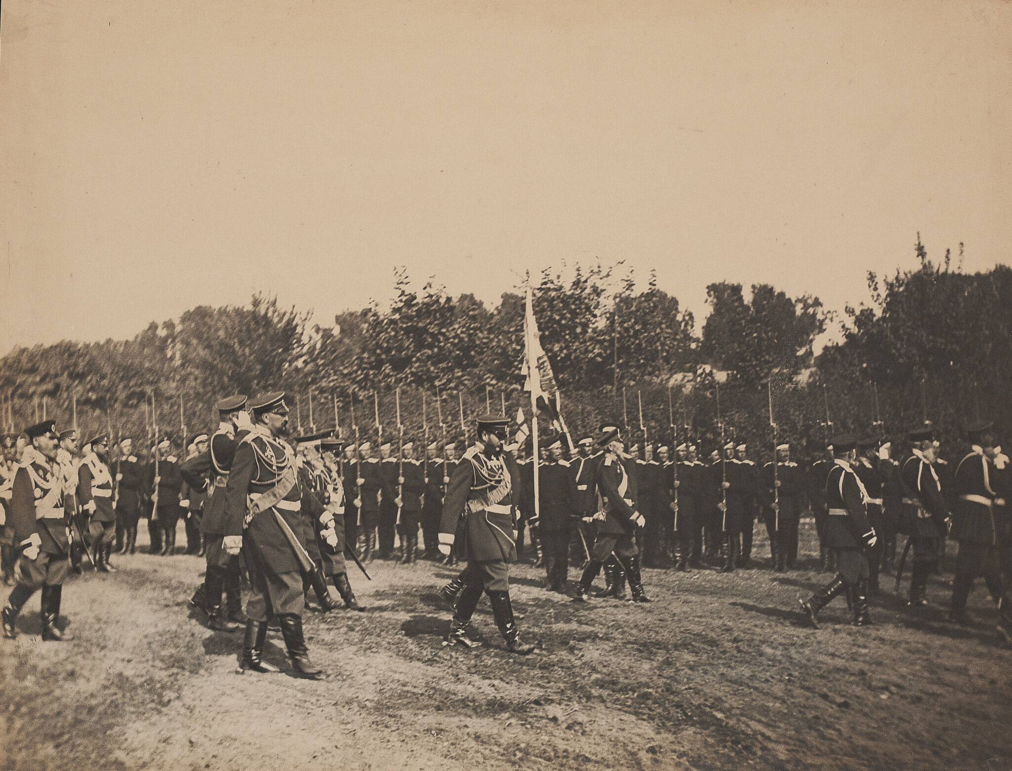 Военный смотр. Спала, Brandel Konrad, 1886