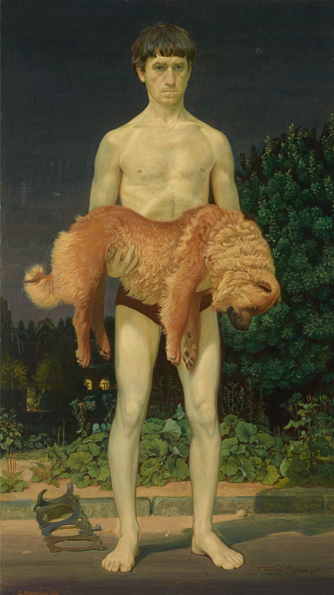 Человек с убитой собакой, Dmitri Zhilinsky, 1976